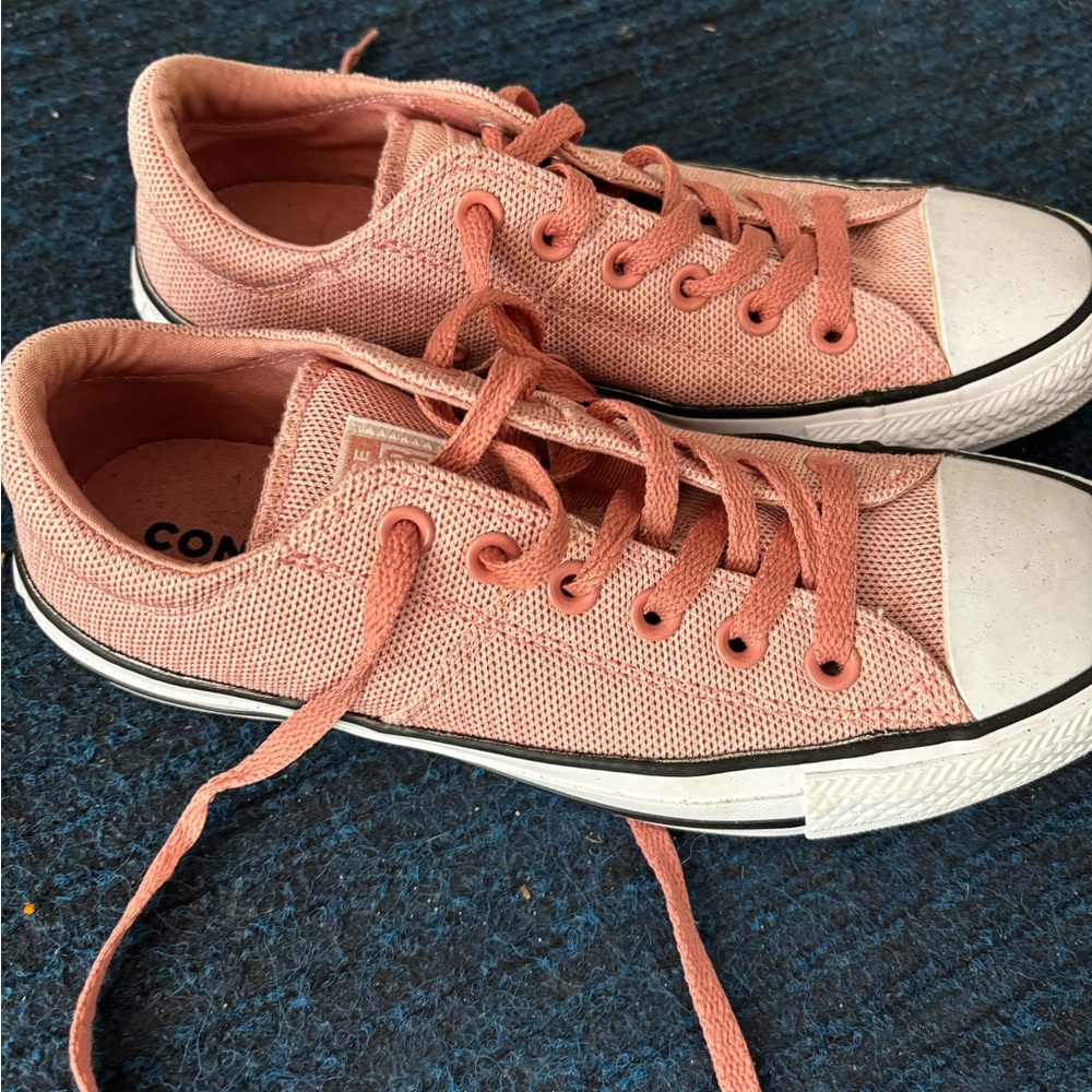 Converse Coral Canvas Sneakers